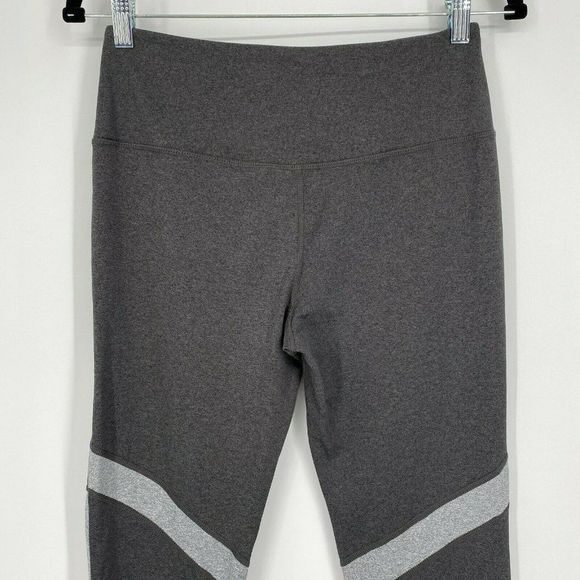 Splits59 Colorblock Athletic Legging Size Medium High Waist Stretch Workout Gray - Picture 5 of 9